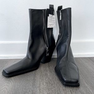 Zara Square Toe Boots
